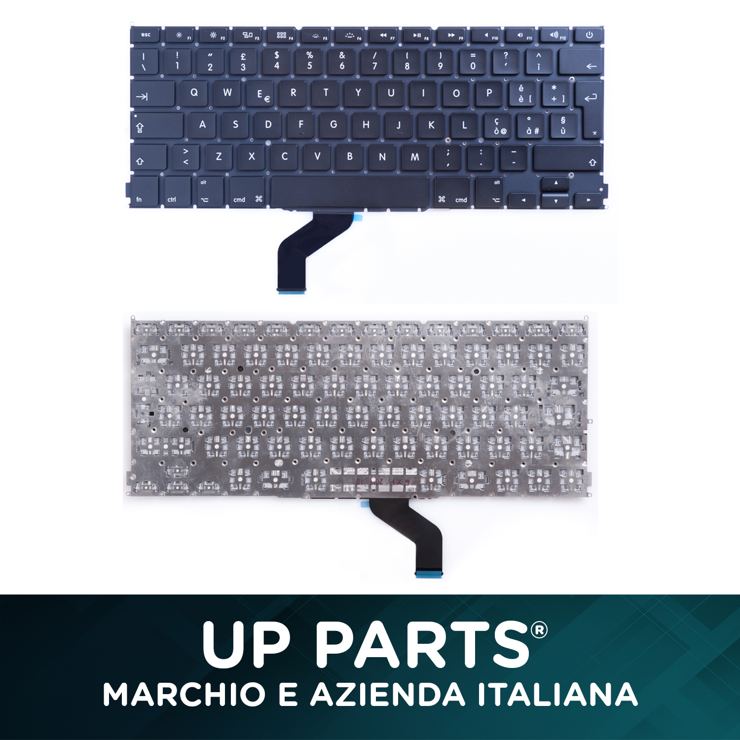 NewNet Tastiera Italiana Retroilluminata Per MacBook Pro 13" A1425 (Late 2012/Early 2013) | Layout QWERTY, Sostituzione Perfetta